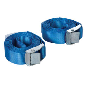 Tough polypropylene straps with metal cam buckle