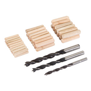 Contents: 3 carbon steel wood boring drill bits 6