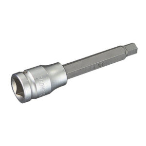 31Cr-V3 chrome-vanadium socket with satin nickel-chrome plated finish