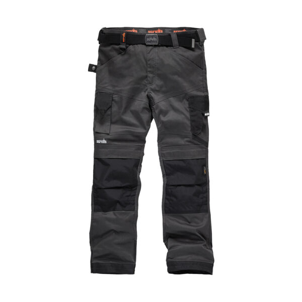 Flexible slim fit with polyester 2-way stretch fabric & heavy duty ballistic Cordura® fabric reinforcements