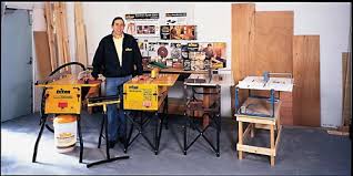 George Lewin of Triton Tools by range of table saws